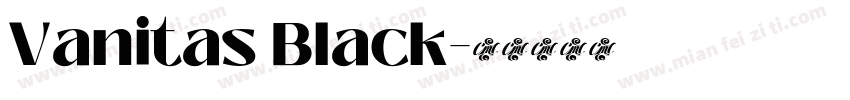 Vanitas Black字体转换